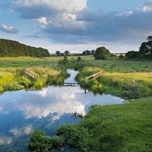 View of the River Stiffkey, Warham Village, Norfolk, England, July