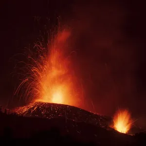 Volcanic eruption, Cumbre Vieja Volcano, La Palma, Canary Islands. September 2021 Volcanic eruption, Cumbre Vieja Volcano, La Palma, Canary Islands. September 2021