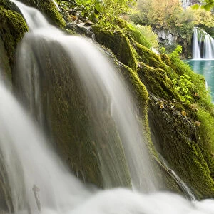 Waterfalls, Milanovac lake, Lower lakes, Plitvice Lakes NP, Croatia, October 2008