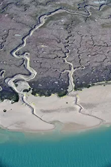 Images Dated 16th March 2008: Aerial view of marshes on the coast, Baha de Cdiz Natural Park, Cdiz, Andalusia, Spain