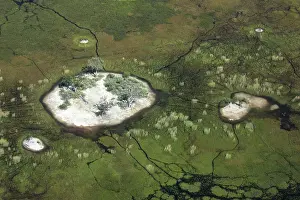 Delta Prints: Aerial view of the Okavango Delta, Botswana. May, 2024
