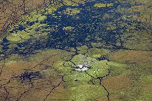 Delta Prints: Aerial view of the Okavango Delta, Botswana. May, 2024