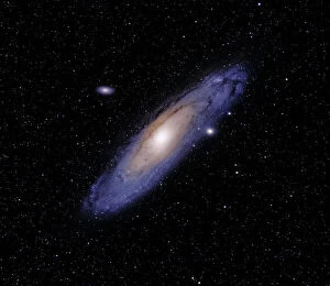 Images Dated 1st March 2016: Andromeda (M31) with its two syster galaxies (M32 and M110) Eastern Colorado. 8 November 2015