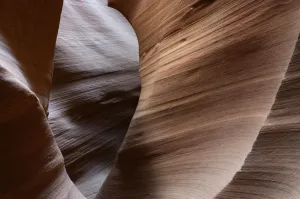 Sandstone Prints: Antelope Canyon, a slot canyon with eroded sandstone patterns, Navajo Tribal Park
