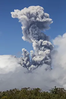 Ash plume from the Cotopaxi Volcano erupting, Cotopaxi National Park, Cotopaxi, Ecuador Ash plume from the Cotopaxi Volcano erupting, Cotopaxi National Park, Cotopaxi, Ecuador