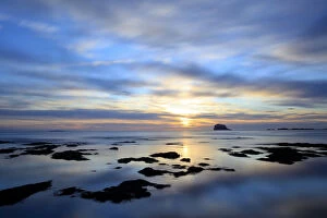 Bass Rock at dawn, North Berwick, Scotland, UK, August. 2020VISION Book Plate