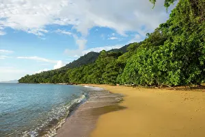 Republic Of Madagascar Prints: Beach and coastal rainforest, Masoala National Park, Madagascar. March, 2018