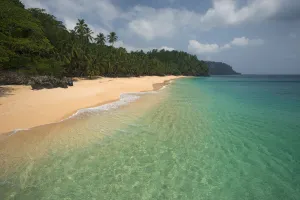 Beach at the north of Principe Island, Democratic Republic of Sao Tome and Principe