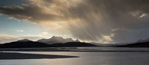 Images Dated 16th November 2016: Ben Loyal from Kyle of Tongue in stormy light, Sutherland, Scotland, UK, December 2014