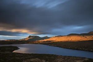 Ben Mor Coigach and Loch Dhonnachaidh in winter, Assynt, Highlands, Scotland, UK