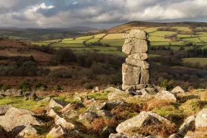Images Dated 9th January 2014: Bowermans Nose in evening light, nr Manaton, Dartmoor National Park, Devon, UK