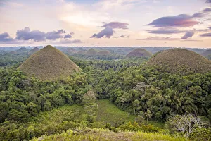 The Chocolate Hills are a geological formation in Bohol province in the Philippines
