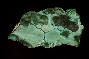 Democratic Republic Of The Congo Prints: Chrysocolla, a hydrous copper phyllosilicate mineral