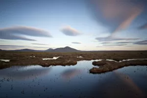 Images Dated 3rd June 2011: Cloud patterns over peatbog landscape, Flow Country, Forsinard, Caithness, Highland
