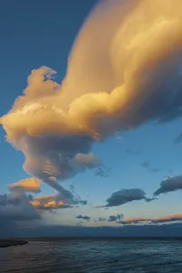 Images Dated 8th September 2015: Clouds over Lake Baikal, Siberia, Russia, October 2010