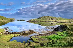 Reflection Prints: Clouds reflecting in wetland pool