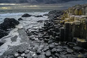 Antrim Prints: Coastal basalt landscape, Giant's Causeway