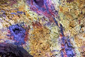 Volcano Prints: Coloured rocks inside the magma chamber of the dormant Thrihnukagigur volcano