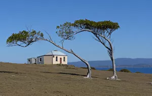 2018 October Highlights Gallery: Commandants residence from 1825, Maria Island National Park east coast of Tasmania, Australia