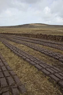 Community peat diggings, North Harris, Western Isles / Outer Hebrides, Scotland, UK