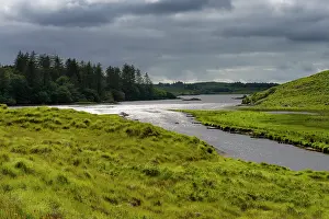 County Galway Prints: Connemara bog landscape, County Galway, Republic of Ireland. June, 2019