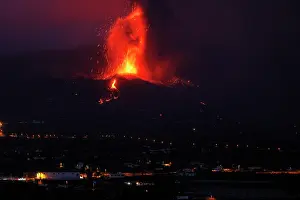 Volcano Prints: Cumbre Vieja volcano eruption, La Palma, Canary Islands. September, 2021
