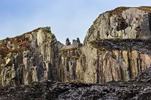 Metamorphic Rock Prints: Dinorwig Quarry, a disused slate quarry
