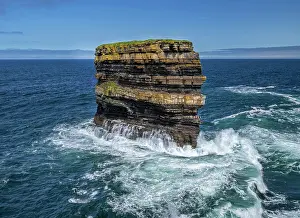 Rock Prints: Dun Briste sea stack - composed of Deltaic sandstone