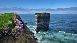 Rock Prints: Dun Briste sea stack - composed of Deltaic sandstone