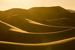 Erg Chebbi sand dunes, Sahara desert, Southern Morocco, Africa. January, 2020