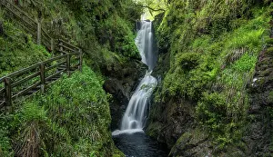 Waterfall Prints: Ess-Na-Larach waterfall on the Glenariff River