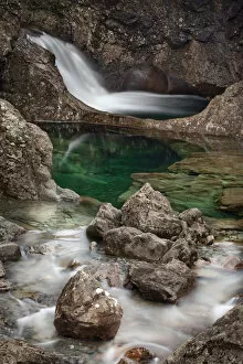 The Fairy Pools, on the Allt Coir a Mhadaidh river running down from the Cullin Hills