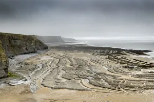 Glamorgan Prints: Several faults cutting through Jurassic age