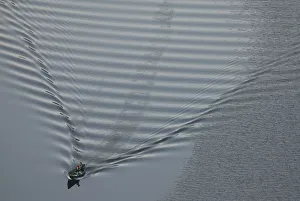 Images Dated 19th May 2008: Fishermans boat on River Crnojevica, near Pavlova Strana, Rijeka Crnojevica