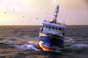 Fishing vessel Ocean Harvest on the North Sea, May 2010. Property released