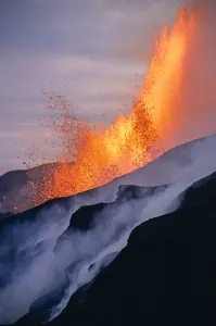 Fissure eruption of Chico Volcano into 9km diameter caldera. Sierra Negra volcano