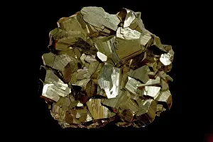Minerals Prints: 'Fools gold' - Pyrite, iron sulfide, FeS2, Leonard mine, Butte, Montana, USA