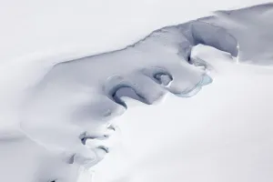 Frozen meltwater channels on Gorner Glacier Valais Alps, Canton Valais / Wallis, Switzerland