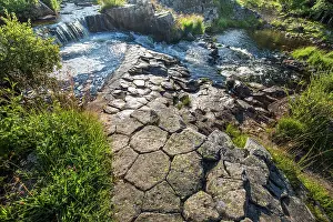 Elevated View Prints: Giant's Causeway (basalt organs) on the banks of Pleches river