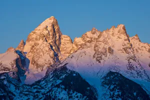 Images Dated 28th January 2014: Grand Teton peak, Grand Teton National Park, Wyoming, USA