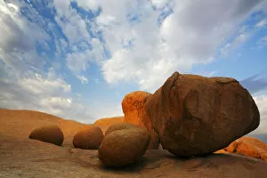 Arid Gallery: Granite boulders in Spitzkoppe mountains, Namib Desert, Namibia, October