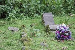 Monuments Prints: Graves of Mountain gorillas and Dr