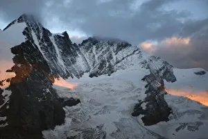 Grossglockner Mountain at dawn, Hohe Tauern National Park, Austria, July 2008