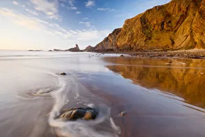 Tranquility Prints: Hartland Quay in afternoon light. North Devon, UK, February 2011