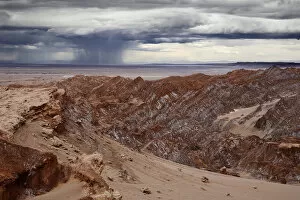 Images Dated 8th November 2019: Heavy and unusual rainstorms on Cordillera de la Sal, Atacama desert