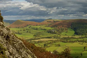 Images Dated 16th April 2021: Herrock, Rushock and Bradnor Hill and the Back Brook glacial