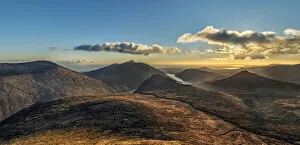 High Mournes from Slieve Bernagh North Tor, Mourne Mountains, County Down