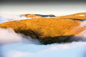 September Prints: High Street Fell with cloud caused by temperature inversion