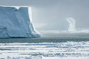 Iceberg Prints: Huge iceberg in the Amundsen Sea, Antarctica, Southern Ocean. February, 2023