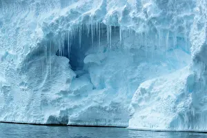 Iceberg Prints: Ice formations on an iceberg, Cape Colbeck, Ross Sea, Antarctica. February, 2023